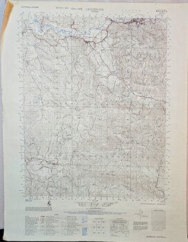 Gembrook topographical map