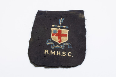 Front of hospital badge showing Royal Melbourne Hospital logo
