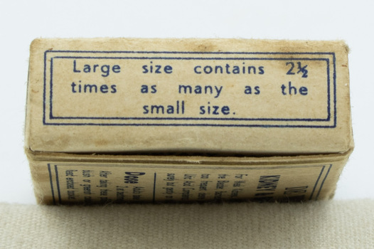 One end of the De Witt's Kidney & Bladder pill box