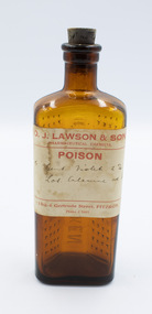 Container - Bottle with 'Poison' Label, O. J. Lawson & Son, 1935