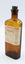 Front of poison bottle with stopper upright viewed from off-centre
