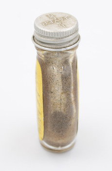 Side view of medicine bottle 