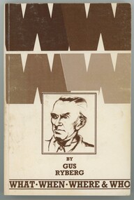 Front cover of book with 4 W's and sketch of the author