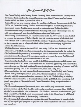 One page typescript - black on white.