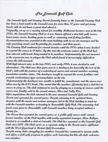 One page typescript - black on white.