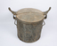 Sanitary can with lid on