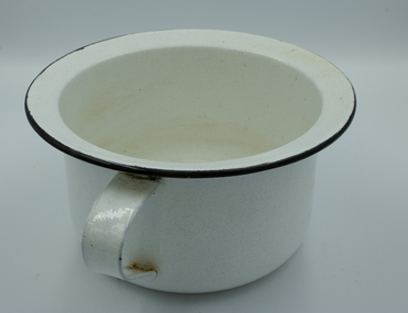 white enamel early 20th century style chamber pot