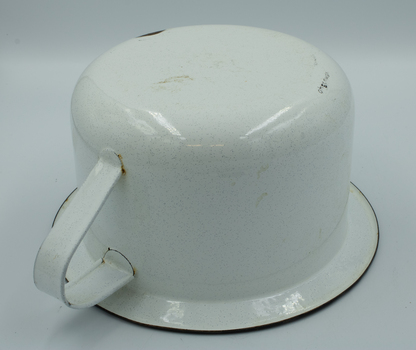 white enamel early 20th century style chamber pot