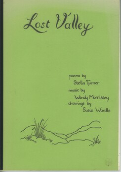Front cover showing title and names of the poet, the musician and the artist.