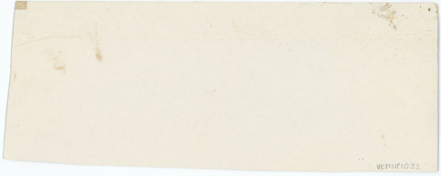 A cream piece of card with an accession number in the lower right corner.
