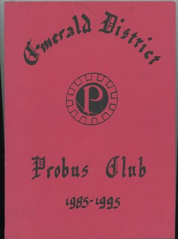 Front cover of Emerald Probus Club history