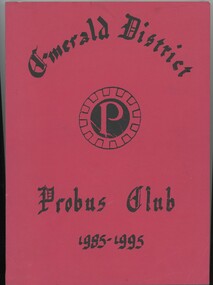 Front cover of Emerald Probus Club history