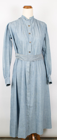 Front view of nurse dress with belt at waist