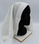 Side view of nurse veil draped on model