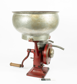 Side view of cream separator