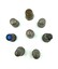 Top view of eight thimbles.