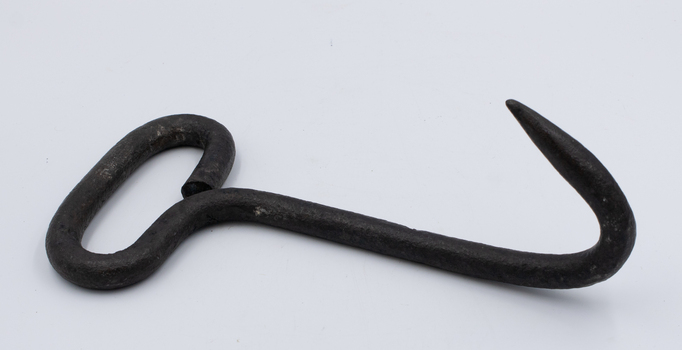Hook with handle prominent