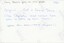 The reverse of a printed photograph with handwritten pencil and blue pen annotations.