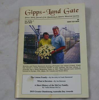 Front cover of journal showing photographs of the authors of the lead article