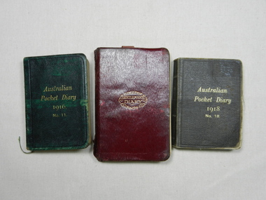 Diary of Frederick Lieberman  -  (Item held at Monash Memorial Defence Library), Frederick Lieberman, November 1915 to 9 August 1918
