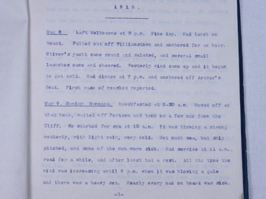 Diary of Captain (Doctor) Alec. Douglas, Alec. Douglas, May 1915 to July 1915
