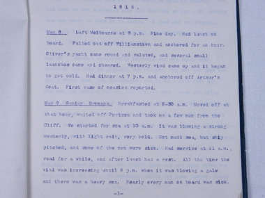 Diary of Captain (Doctor) Alec. Douglas  -  (Item held at Monash Memorial Defence Library), Alec. Douglas, May 1915 to July 1915