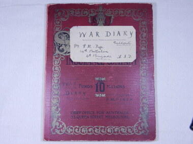 Diary and letter of Peter Maurice Fyfe, Peter Maurice Fyfe, April 1915 to February 1916