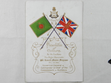 Ceremonial Program Card, 6/6/1915
