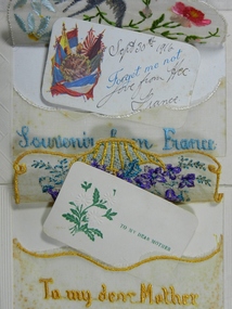 Embroidered postcards