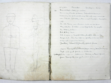 Diary of Peter Waters  -  (Item held by Monash Memorial Defence Library)