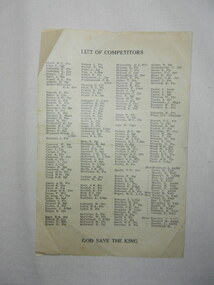 Pamphlet, Amenities (Sports) A.I.F, A. I. F. Combined Athletic Sports Meeting, 1942