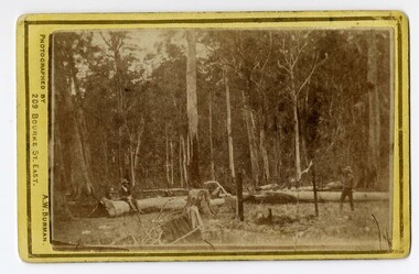 Carte de Visite (re-enactment of shoot-out), A.W. Burman