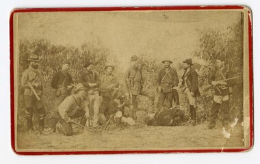 Carte de Visite (ten men with rifles)