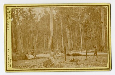 Carte de Visite (re-enactment of shoot-out), Burman, Melbourne, 1878