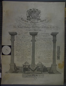 Certificate (Robert Graham), 1888