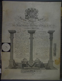 Certificate (Robert Graham), 1888