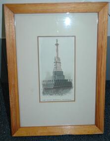 Engraving, Framed, 1886