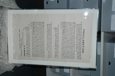 Poster (Kelly Gang), 15 November 1878