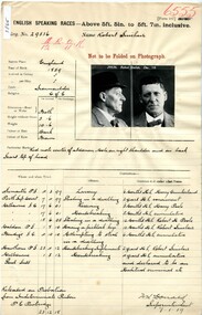 Prison record (Robert Sinclair), 23 December 1918