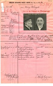 Prison record (Henry Holroyd), 19 July 1919