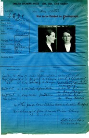 Prison record (May Foster), 13 February 1920