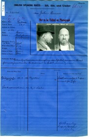 Prison record (John Ferrier), 5 May 1920