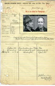 Prison record (James Turpenny), 4 October 1920
