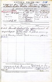 Record of Conduct and Service (Charles Lester Gordon Trewin)