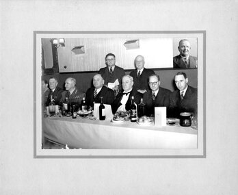 Photograph (Victoria Police), Police Officers on dinner event, 1920s