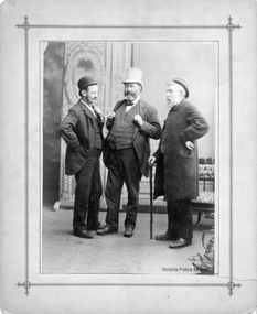 Photograph (Victoria Police), Early century 3 men in suits, 1900s