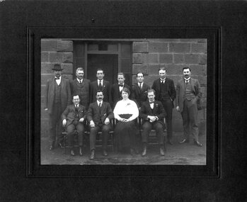 Photograph (Victoria Police), Police Force group photo with woman, 1920s