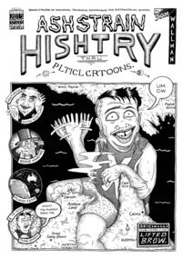 Zine, Wallman, Sam, Ashtrain hishtry thru plticl crtoons, 2015