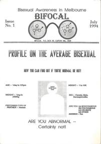 Periodicals, Bifocal, 1994-1996