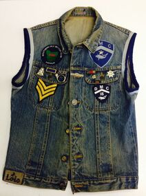 Uniform - Textiles, Jasper Laybutt's Dolphin Motor Club overlay, c1990s, 1990s